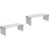 2 Pcs Espositore in Acciaio Inossidabile Per Borse Supporto Borsa