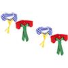 2 Pack Cravatta Per Uccelli Domestici Collari Animali Collare Decorativo