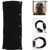 2pcs Universal Wool Repacement Headband Cushion Pad Pads Cuffie Protector (nero)