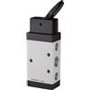 RIEGLER 115992-515.3100 - Valvola a 5/2 direzioni, azionata manualmente M5, leva a leva, bistabile, G 1/8, 1 pezzo