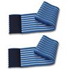Fiab 2 fasce elastiche blu universali regolazione a strappo lunghezza 80Cm per elettrodi elettrostimolazione ionoforesi