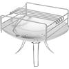 Sethmay Trivet Coleman Coleman Fire Disk per supporti falò telaio tubo a 3 stadi B