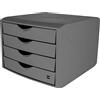 helit H6429582 - Cassettiera the green chameleon grigio chiaro