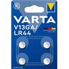 BATTERIE VARTA V13GA-LR44 ELECTRONICS ALCALINA BL 1 VARTA CONF. 4PZ V13GA