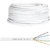 Vultech MATASSA BOBINA CAVO LAN ETHERNET 100 METRI CAT.6 UTP CCA 23AWG BIANCO VULTECH