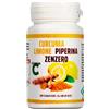 Curcuma Piperina E Vitamina C plus Limone E Zenzero. Dose Forte Di Curcuma 5000
