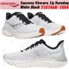 Saucony Kinvara 16 Running Bianco Nero S101468-1004 Taglia Uomo