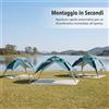 Tenda da Esterno Automatica 2-4 Posti, UPF 50+, per 4 Stagioni, per Esterno