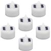 6pcs Lampada candele solare Lampada elettrica Lampada Luce LED LED