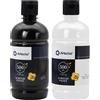 Artecho Set di colori acrilici da 500 ml, in bianco e nero, impermeabile e resis