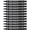 Pentel N50 Marcatore Permanente Punta Conica Nero 12 Pezzi - Marcature indelebil