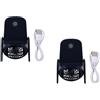 Set of 2 Ventilatore Di Ricarica Ventolina Portatile Ventilatori Palmari