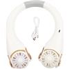 Bladeless Neck Fan Comodo Ventilatore da Collo Pale Design Scavo con Presa Doppio for strato