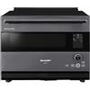 Sharp Forno ad acqua Sharp Healsio AX-RS1A-H grigio cottura a convezione a 2 livell...