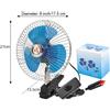 Ventilatore da auto con base in metallo zincato 6 pollici o 8 pollici per auto 1