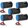 vhbw 5x Batteria per Visonic SR-730 19000mAh 3,6V