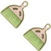 2 Sets Mini Scopa Paletta Spazzatrice Piccola Spazzola Per Spazzatura Manuali