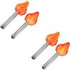 2 Count Torcia Gonfiabile Per Giochi Finta Feste Decorazione Divertente