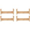 2 Pieces Supporto in Legno Per Mattarello Espositore Mattarelli Porta