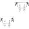 2 Count Accessori Per Sedili Wc Cerniere Sedile Del Water Elementi Fissaggio