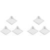 Set of 2 Cornice Angolare Per Crescita Delle Piante Mensola Palo Porta Monitor