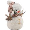 Peluche pupazzo di neve natalizio per stile lavorato a maglia per espositore da