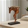 Scultura di Cavallo con Piedistallo Astratto Statua di Cavallo con Piedistallo