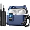 TiMOVO Custodia per Airpods Pro 3 (2025) con Clip di Sicurezza, Case Cover Rigid