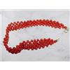 Bracciale da Donna in oro 18 kt 750 di Corallo Rosso con sfere e TESSITO Pallini