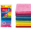 VILEDA PANNI IN MICROFIBRA COLORS 8+1 PZ. -166640