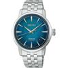 SEIKO Presage Cocktail Time Emerald Mist Automatic 38 5 mm quadrante blu da u...