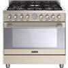Tecnogas Cucina Tecnogas 90x60 a Gas, TCD19E9G5WCC, Classe A, Professional, Colore Crema.