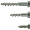 AGBERG - 8 x 35 mm viti per legno con testa esagonale - viti a chiave [10 pezzi]