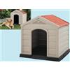 Fraschetti CUCCIA PER CANI IN RESINA PLASTICA DOGGY TAGLIA GRANDE LARGE 90X92X89 CM BEIGE