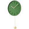 Orologio Da Parete A Pendolo, Superficie Floccata Con Lancette In Ottone,