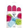Clairefontaine 395403C - Confezione da 3 pompon in seta da appendere, Ø 30 x 1 + Ø 40 x 2, colore: ciclamino