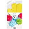 Clairefontaine 395415C - Confezione da 3 pompon in seta da appendere, Ø 30 x 1 + Ø 40 x 2, colore: Giallo limone