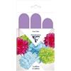 Clairefontaine 395410C - Confezione da 3 pompon in seta da appendere, Ø 30 x 1 + Ø 40 x 2, colore: Malva