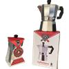 MASTER MOKA KIT 2 CAFFETTIERE MOKA CLASSIC MACCHINE caffè ESPRESSO 2Tazze - 3Tazze