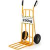 SOLEILUX Carrello portapacchi in acciaio ruote pneumatiche e pedana ribaltabile 250kg