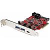 ‎StarTech StarTech.com Scheda PCIe a 5 porte USB, PCIe USB 3.1 (10Gbps) con 1x USB-C e 2x
