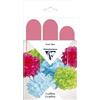 Clairefontaine 395460C - Confezione da 3 pompon in seta da appendere, Ø 30 x 1 + Ø 40 x 2, colore: Rosa