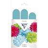 Clairefontaine 395427C - Confezione da 3 pompon in seta da appendere, Ø 30 x 1 + Ø 40 x 2, colore: Azzurro cielo