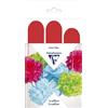 Clairefontaine 395406C - Confezione da 3 pompon in seta da appendere, Ø 30 x 1 + Ø 40 x 2, colore: Rosso