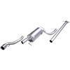 InoXcar 100% acciaio inox Tubo centrale diretto + Scarico Sportivo compatibile con Ford Focus RS 2.0 16v Turbo 2003-102mm