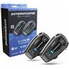 INTERPHONE UCOM8R - Doppio - Interfono Moto con Comunicazione Mesh 3.0, Fino a 24 Piloti, Distanza 1,6 Km, Autonomia 18 ore, Compatibile TFT e GPS, Impermeabile, Speaker HD 40mm