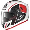 NOLAN X Lite X 702 GT scorey Casco Integrale, colore bianco/nero/rosso, taglia S (55/56)