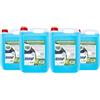 MOTORKIT Abc Car Cleaners Set di 4 caraffe da 5 Litri di lavavetri Estivi Senza metanolo
