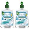 Airwick Air Wick Active Fresh Deodorante per Ambienti, Ricarica per Diffusore Spray Automatico senza Gas alla fragranza Brezza Marina e Magnolia, 228 ml (Confezione da 2)