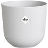 Elho jazz round 14cm vaso da fiori - Silky White | Ø 14.2 x Alt. 13.1 cm | Adatt
